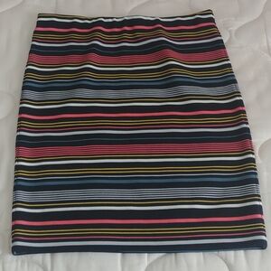 LOFT, Petite, Size S, Striped, Pull On, Pencil Skirt